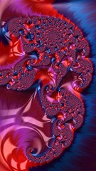 Fototapeta premium Artfully 3D rendering fractal background