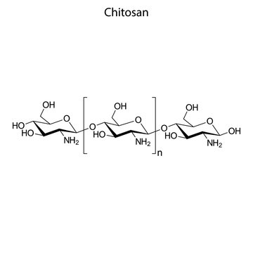 chitosan Skeletal formula of Chemical element