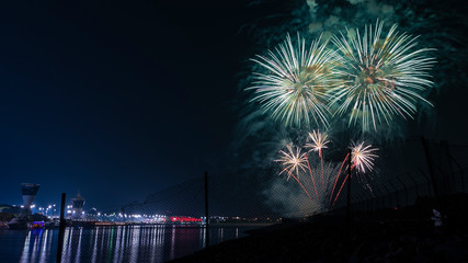 Uae National day fireworks in yas island