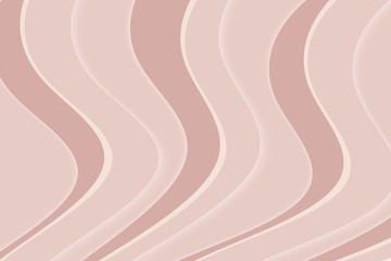 Abstract background with curve lines and waves. Paper cut illustration.