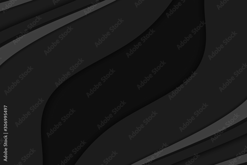 Poster abstract background with curve lines and waves. paper cut illustration.