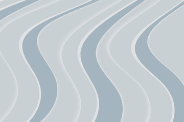 Fototapeta premium Abstract background with curve lines and waves. Paper cut illustration.