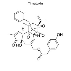 tinyatoxin Skeletal formula of Chemical element