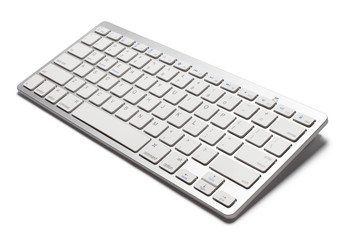 Wireless keyboard, isolated on white background