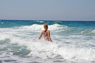 Dziewczyna na plaży