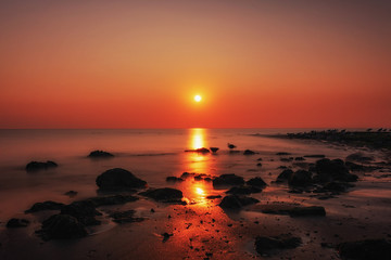 sunset in the Netherlands