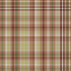 Twill plaid abstract pattern background browns greens Scottish tartan