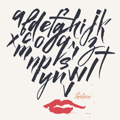 Bright emotional fashionable title script. 