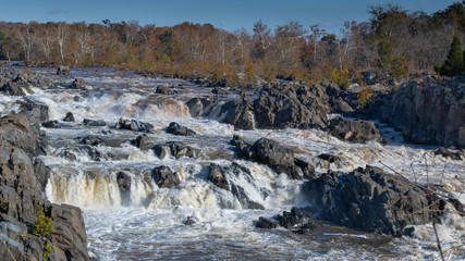 The mighty Potomac roars through Great Falls