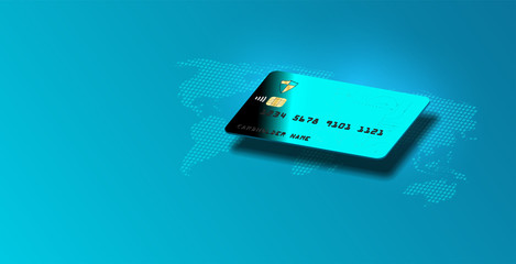 internet banking. online payment security transaction, credit card. protection shopping online payment security transaction via credit card. protection shopping wireless pay,  receipt isometric vector
