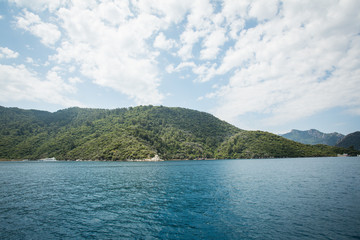 Fototapeta na wymiar Sailing yacht, Turkey