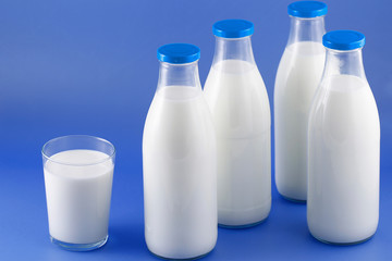 Bottle of milk, cow.