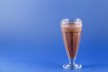 chocolate milkshake, sweet drink made with cow's milk.
