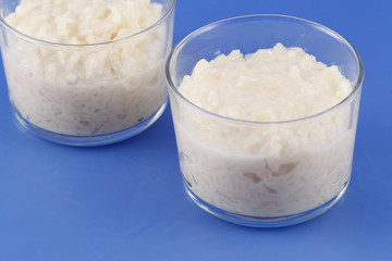 Rice pudding, very sweet and creamy dessert.