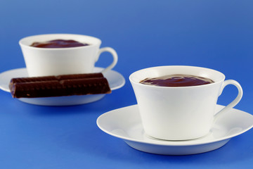 Hot Cholcolate, stimulating drink made with chocolate
