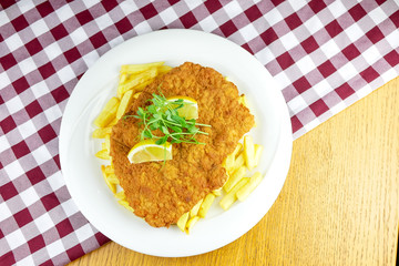 Chicken dish on a restaurant table