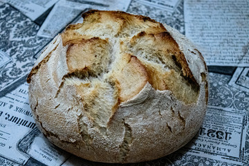 Pan de masa madre con centeno hecho en casa