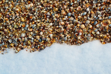 Snow on the beach