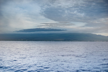 Fototapeta na wymiar South Side of Maui from Ocean