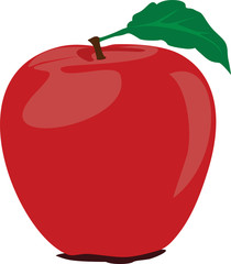 red apple
