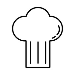 chef hat accessory isolated icon