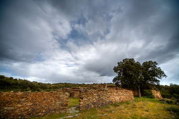 Fototapeta na wymiar Landscape in the Montes de Toledo, Castilla La Mancha, Spain.