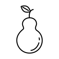 fresh pear fruit nature icon