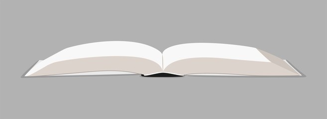 open book with blank pages