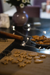 Christmas baking preparationMerry Christmas and Happy New Year.Christmas family baking concept