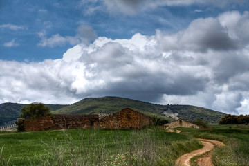 Obraz premium Landscape in the Montes de Toledo, Castilla La Mancha, Spain.