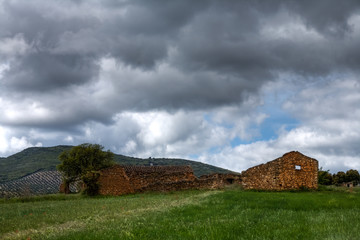 Obraz premium Landscape in the Montes de Toledo, Castilla La Mancha, Spain.