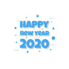 Enter written in 2020 for the celebration of the new year with a colorful minimalist modern style. Can be used as background advertisements, posters, cards and banners.