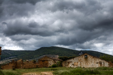 Fototapeta premium Landscape in the Montes de Toledo, Castilla La Mancha, Spain.