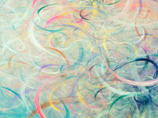 abstract chaotic fractal background 3D rendering illustration