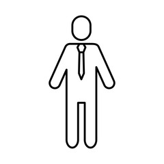 avatar businessman silhouette isolated icon