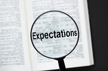 Expectations Search Magnifying Glass