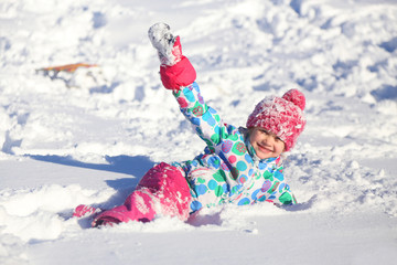Kids in winter time