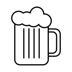 beer jar glass isolated icon