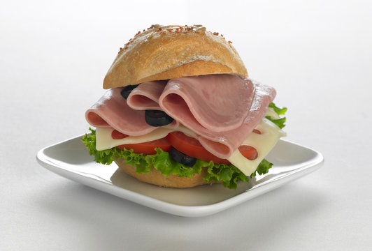 Emparedado de jam&oacute;n y queso