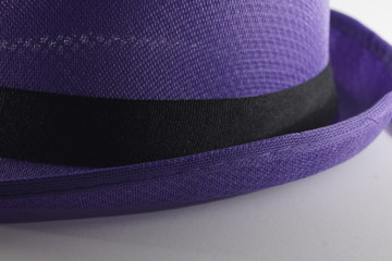 purple hat on a white background