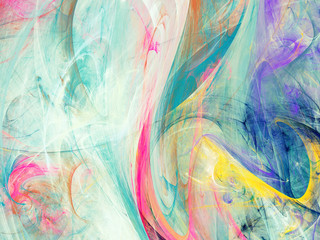 abstract chaotic fractal background 3D rendering illustration
