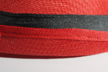 closeup of red fabric