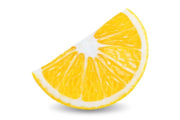 Lemon fruit on a white isolated background