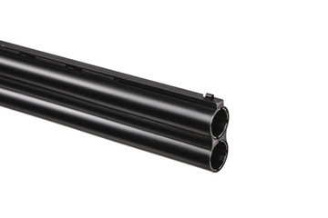 Hunting double-barrelled gun on a white background.  Double Shotgun isolated on  white back.