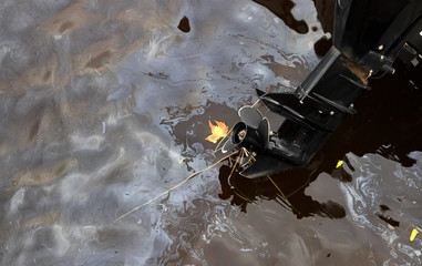 Oil contamination of bodies of water can be caused by neglect and improper maintenance of marine...