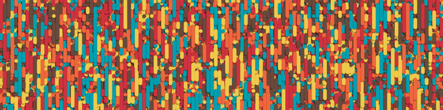 Color Abstract Lines Rain Generative Art background illustration
