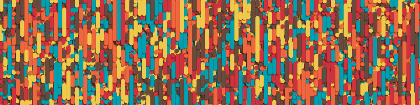 Color Abstract Lines Rain Generative Art background illustration