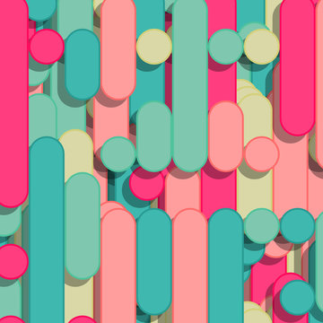 Color Abstract Lines Rain Generative Art background illustration