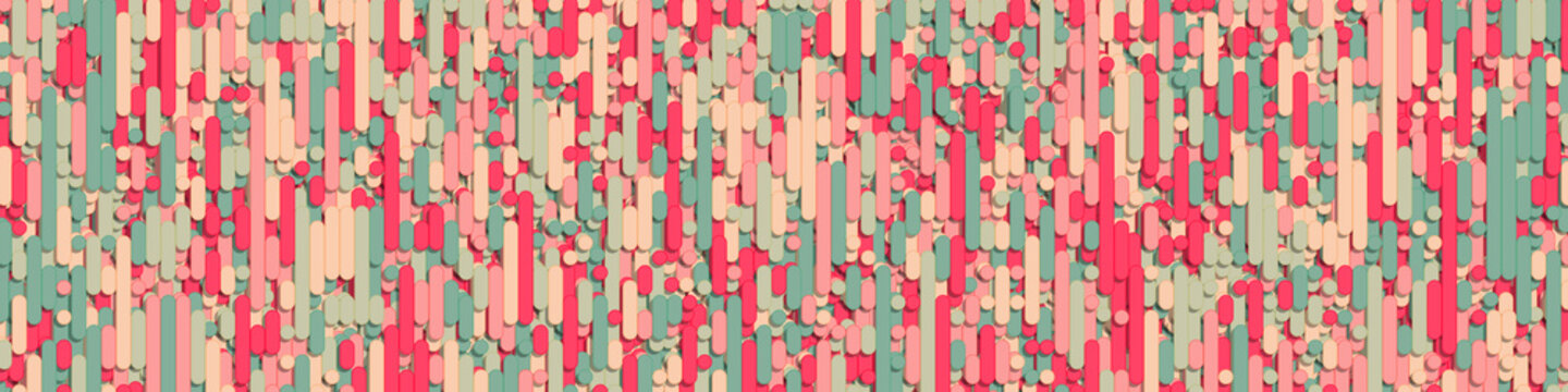 Color Abstract Lines Rain Generative Art background illustration