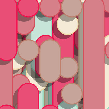 Color Abstract Lines Rain Generative Art background illustration